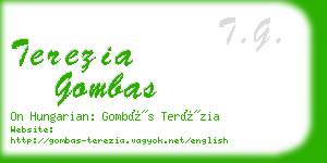 terezia gombas business card